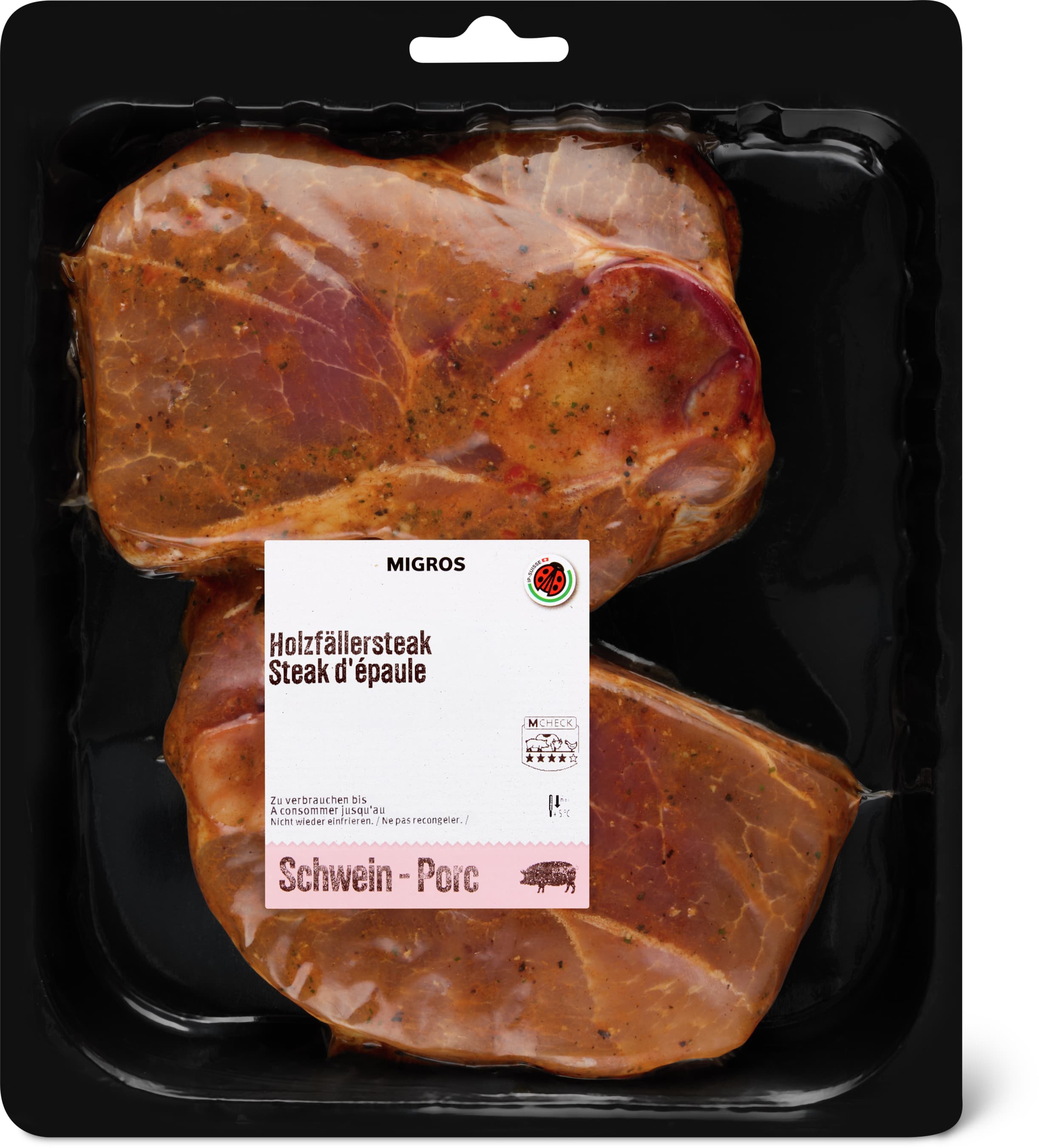 Bistecca di maiale del taglialegna